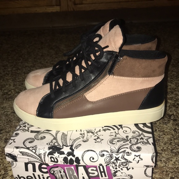 Brash Cleo Cleo Colorblock Bloquecolocntrst Cou Real Leather & Suede High Tops - Picture 7 of 11